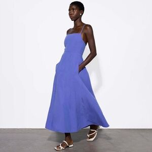 Mara Hoffman Verona purple linen dress size 2